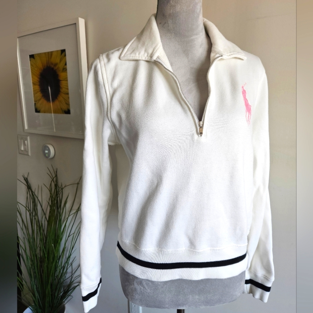 RL BLACK LABEL - Pink Polo Sweatshirt White - Picture 3 of 13
